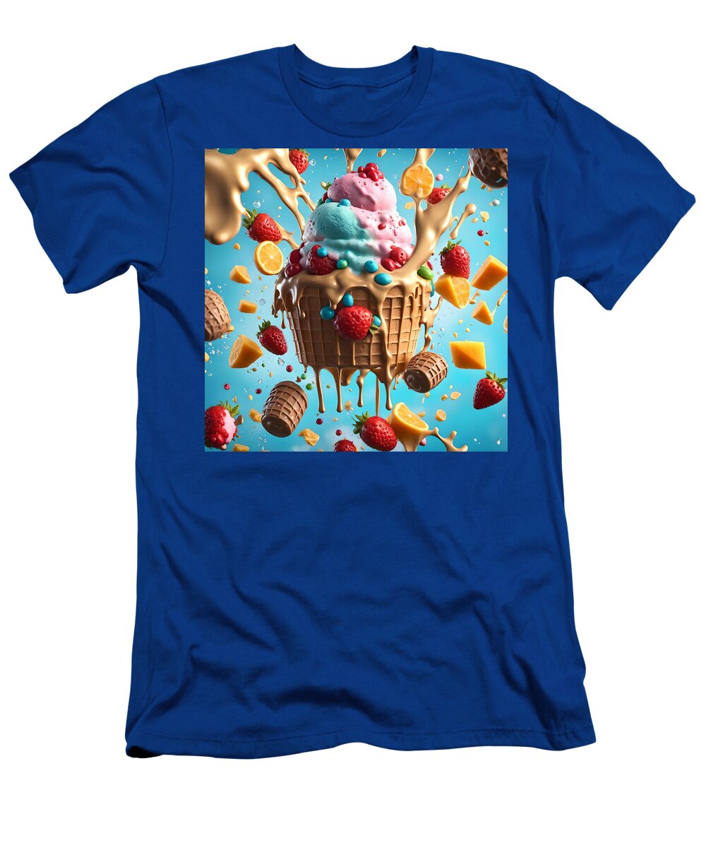 Tasty Ice Cream Cone Delights No Marvin Anthony Designs T-Shirt