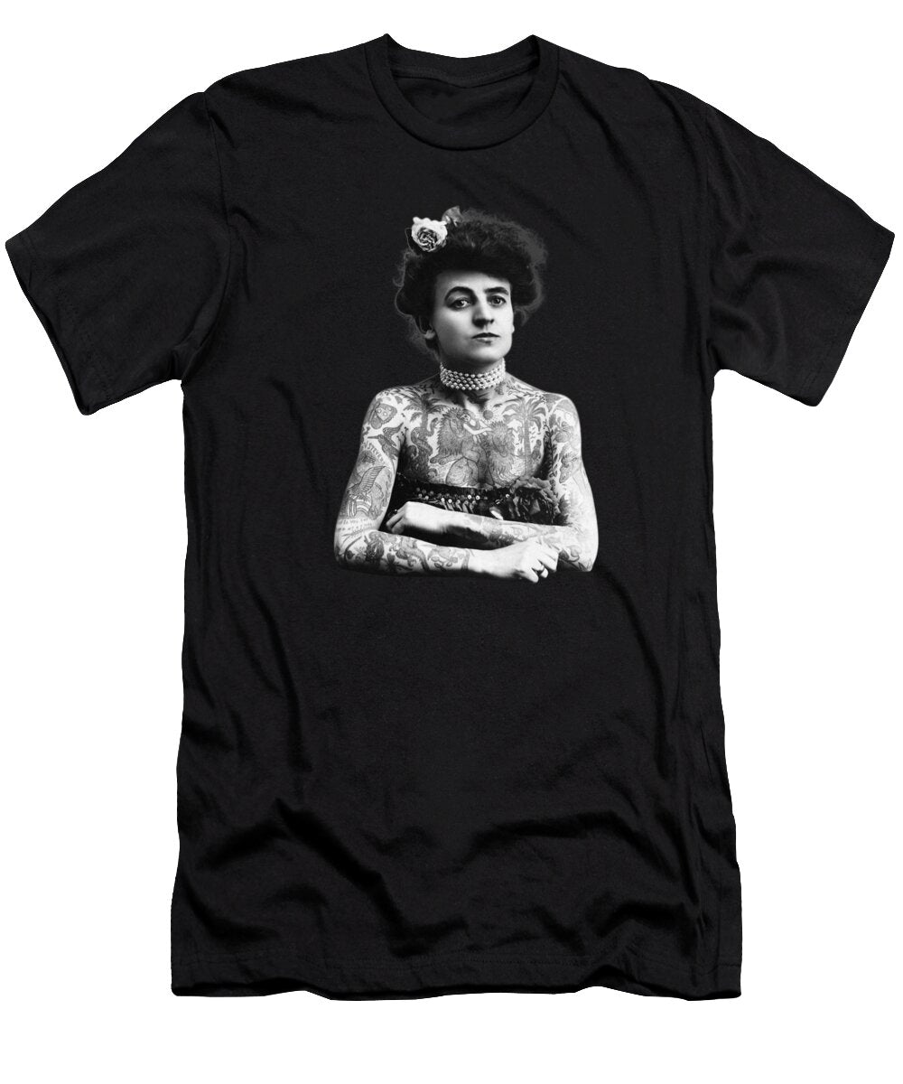 Tattoo Artist Maud Wagner Portrait Circa 1907 War Is Hell Store T-Shirt