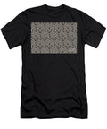 Taupe and Black Cube Geometric Shape Pattern Petite Pattern Minimal Graphic Designs T-Shirt