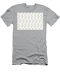 Taupe and White Chevron Rhombus Arrow Pattern Pairs Diamond Vogel 2022 Popular Colour Palatine 0370 Petite Pattern Minimal Graphic Designs T-Shirt