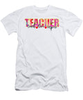 Teach Love Inspire with Colorful Word Teacher Licensed Art T-Shirt
