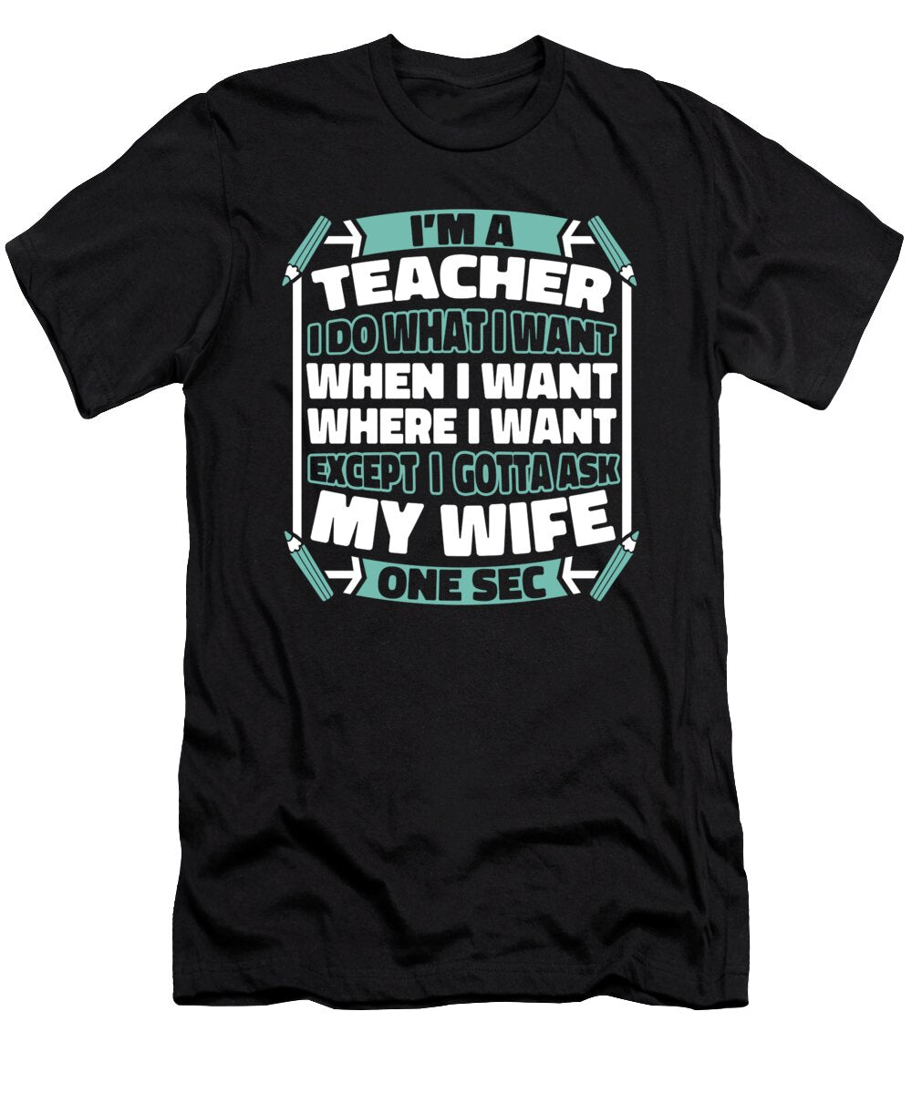 Teacher Educator Education School Teaching Crazy Squirrel T-Shirt