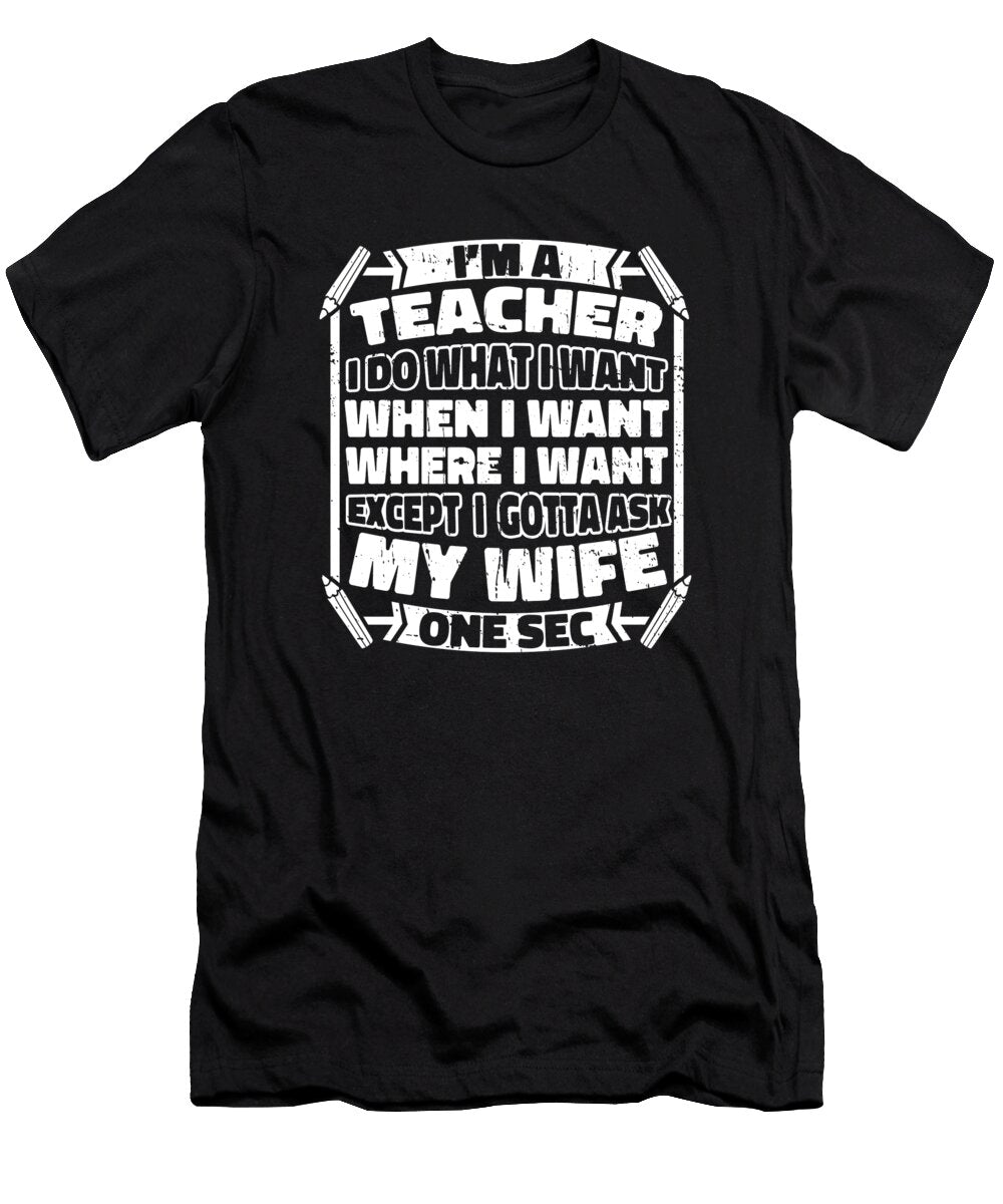 Teacher School Education Educator Teaching Crazy Squirrel T-Shirt