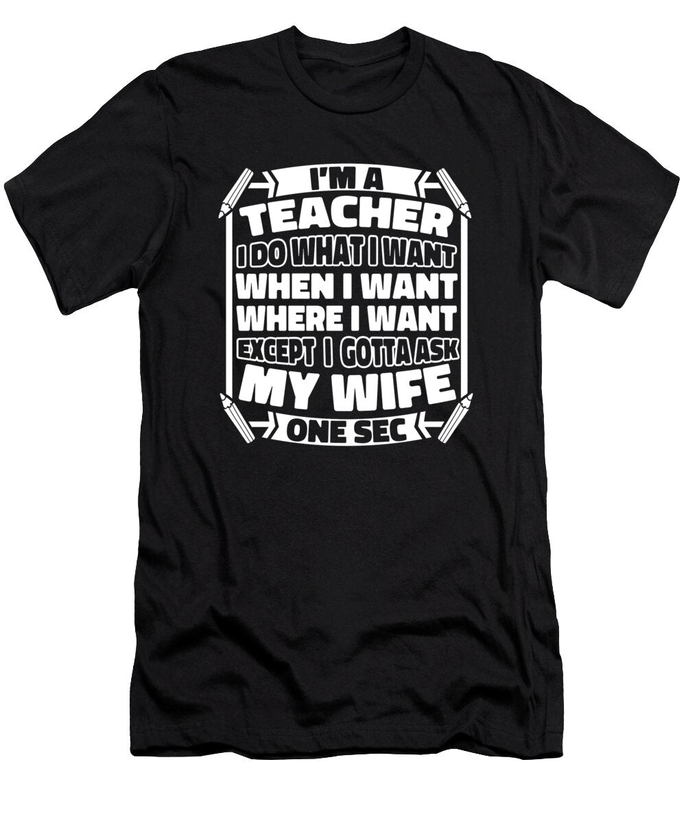 Teaching Educator School Education Teacher Crazy Squirrel T-Shirt