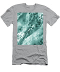 Teal Blue Abstract Cool Waters Watercolor Splashes Iii Irina Sztukowski T-Shirt