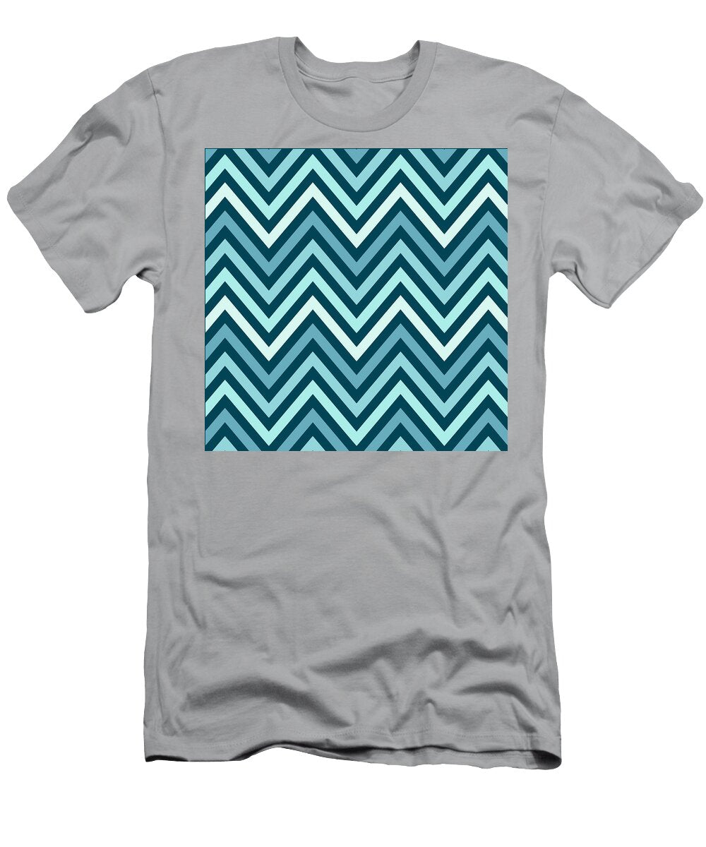Teal Blue Chevron Bimbys T-Shirt