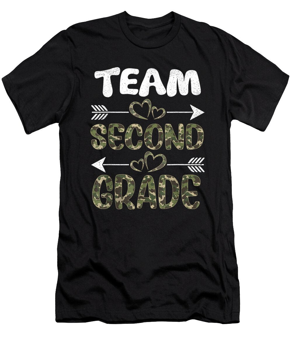Team Second Grade Back to School 2nd Grade Camo Teachers Dhbubble T-Shirt