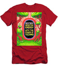 Techno Music Pixel Art Destroy Negative Energy with the Power of Techno Paulo Silveira T-Shirt