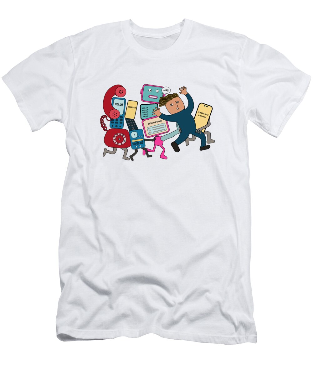 Telecommunication Technology Effect to Human Stress and Anxiety Nalidsa Sukprasert T-Shirt