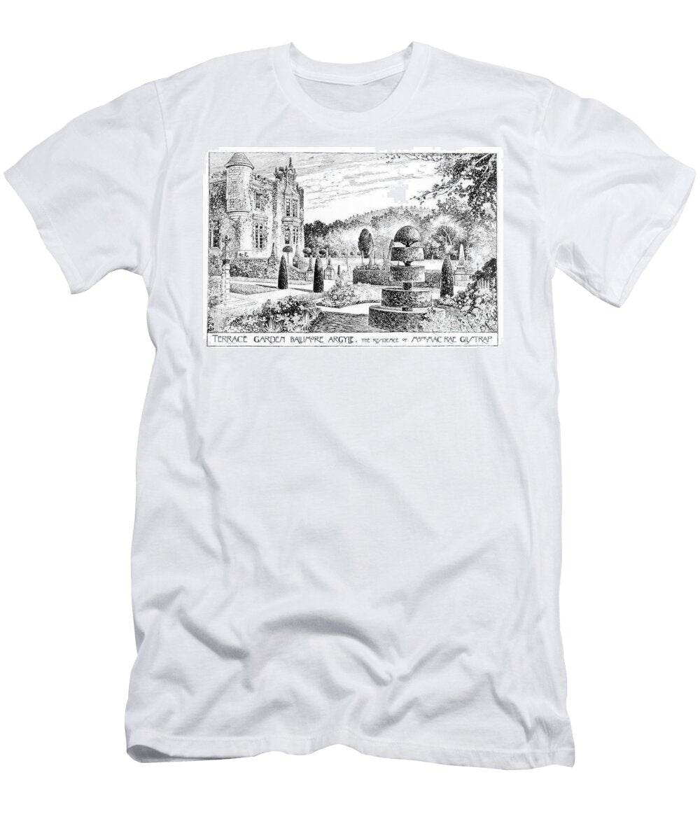 Terrace Garden Ballimore Argyle From Thomas Mawsons the Art and Craft of Garden Making Published 1900 Thomas Hayton Mawson T-Shirt