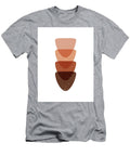 Terracotta Abstract 58 Brown Inverted Triangles Modern Minimal Contemporary Art Studio Grafiikka T-Shirt
