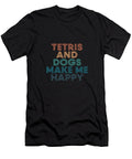 Tetris and Dogs Make Me Happy Gift for Tetris and Dogs Fans Kendo T-Shirt