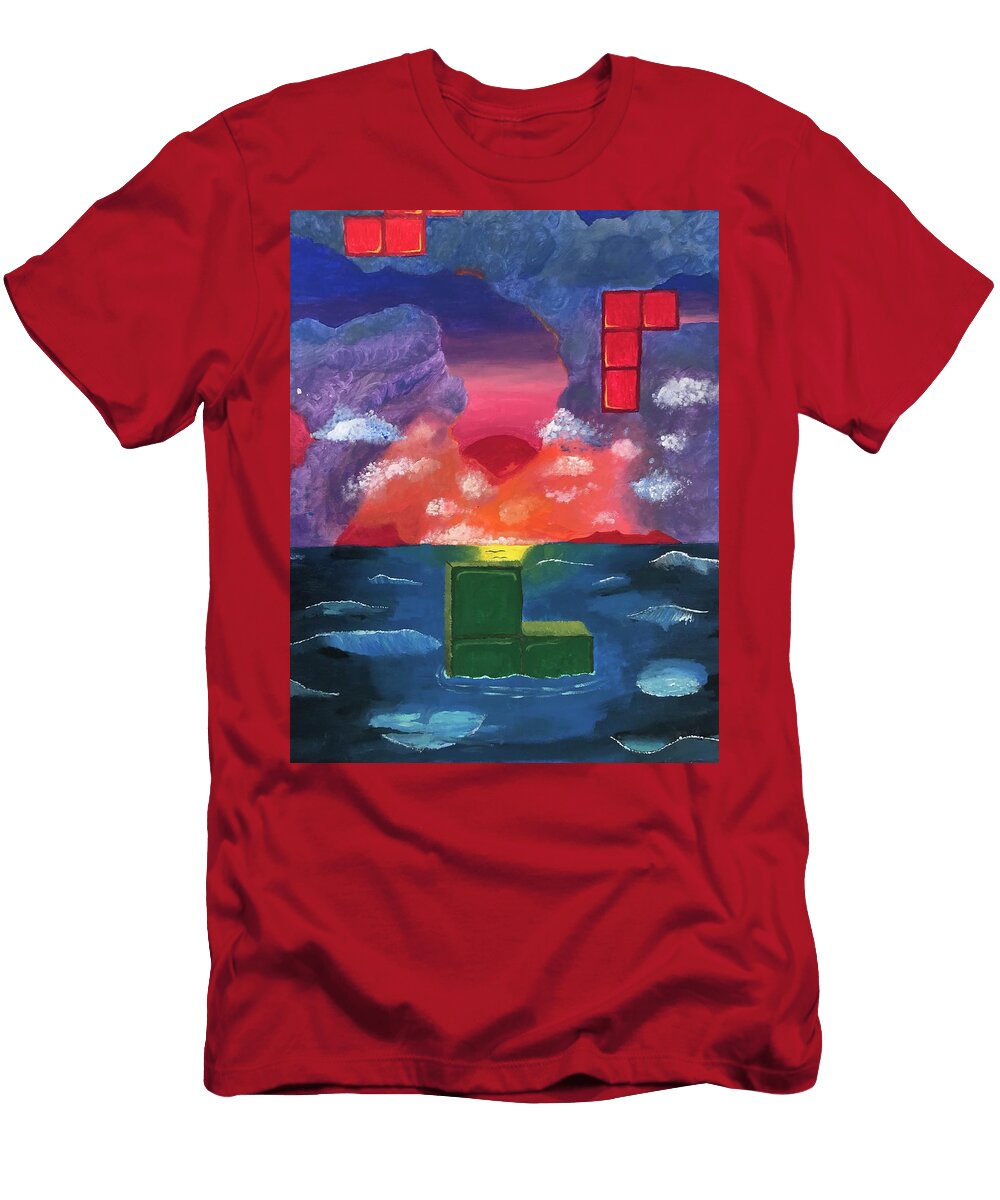 Tetris Storm Claude Andres T-Shirt