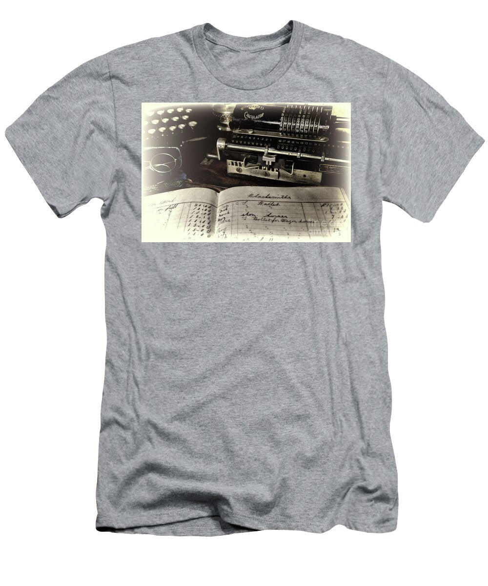 The Adding Machine Pinwheel Calculator 1 Artistic Paul Ward T-Shirt