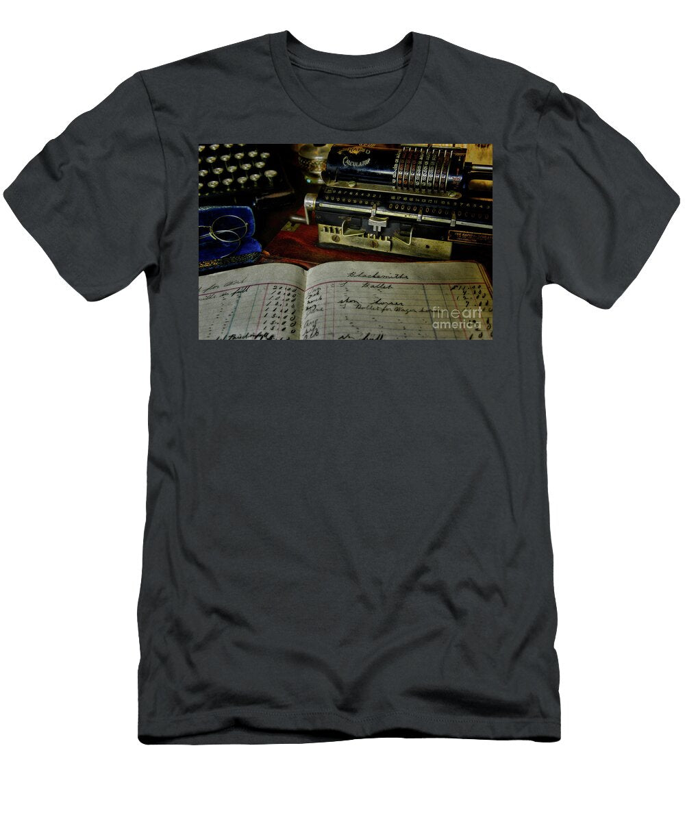The Adding Machine Pinwheel Calculator 1 Paul Ward T-Shirt
