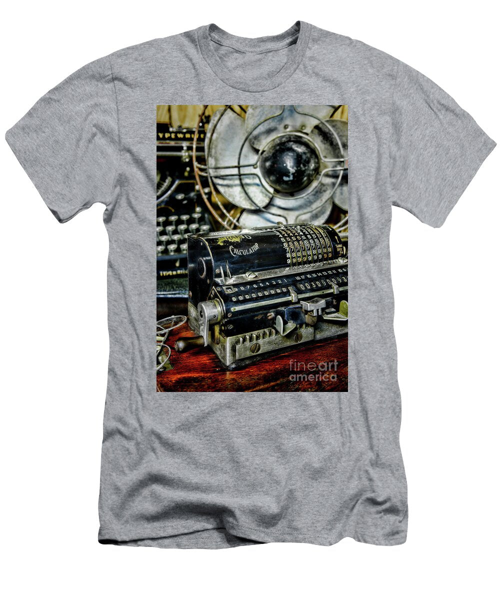 The Adding Machine Pinwheel Calculator 3 Paul Ward T-Shirt