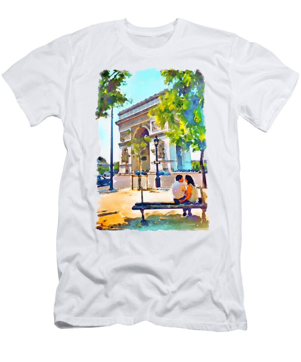 The Arc De Triomphe Paris Marian Voicu T-Shirt