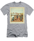 The Armee of the Loire Battle of Coulmiers on 9 November 1870 the Assault of the French At the Cleomont Farm 1870 Engraving Louis Charles Bombled T-Shirt
