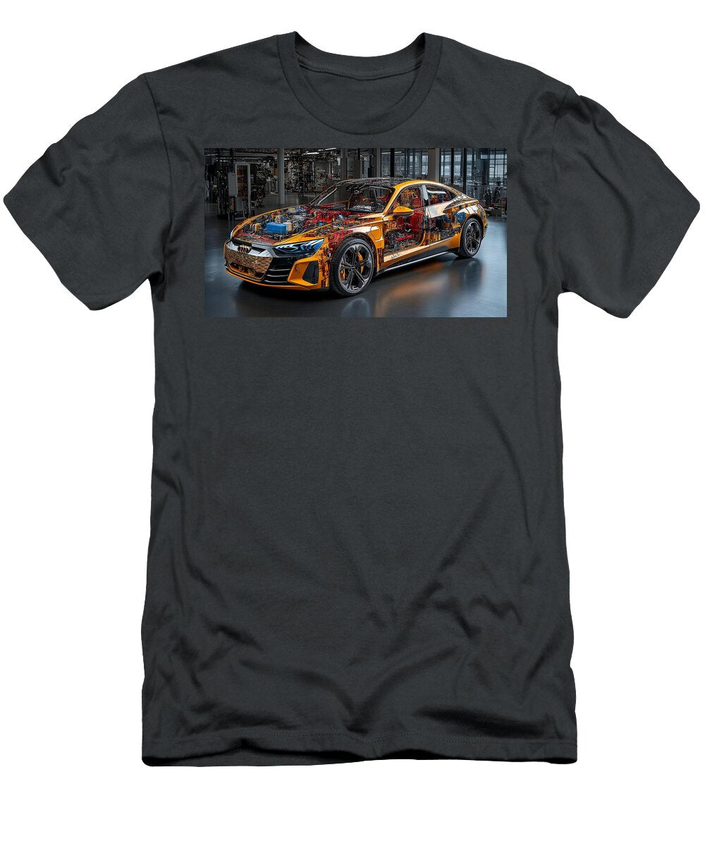 The Audi E Tron Gt Renaissance Codex Frederick Vellani T-Shirt