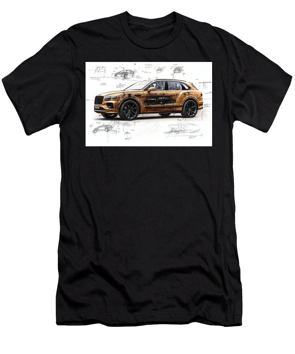 The Bentley Bentayga Motion Study Frederick Vellani T-Shirt