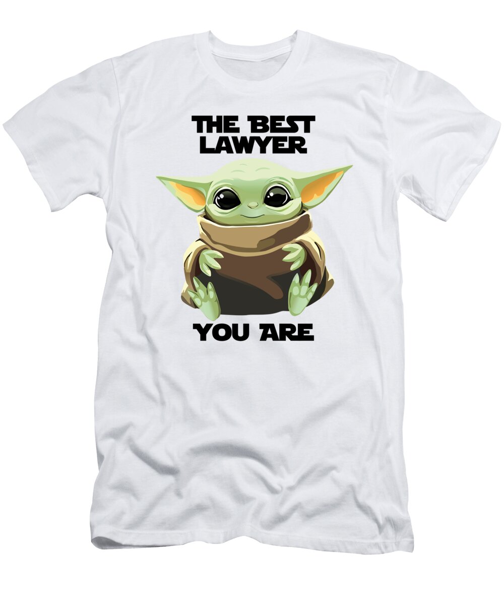 The Best Lawyer You Are Cute Baby Alien Funny Gift for Coworker Present Gag Office Joke Sci Fi Fan Funnygiftscreation T-Shirt