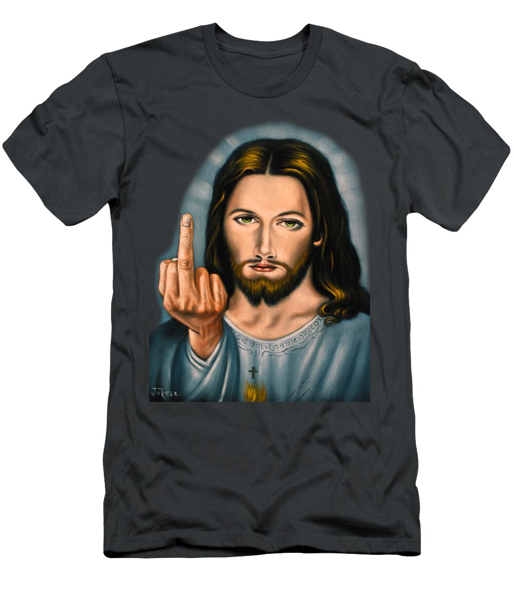 The Bird of Christ Oil on Velvet By Jorge Torrones Version 26 Jorge Terrones T-Shirt