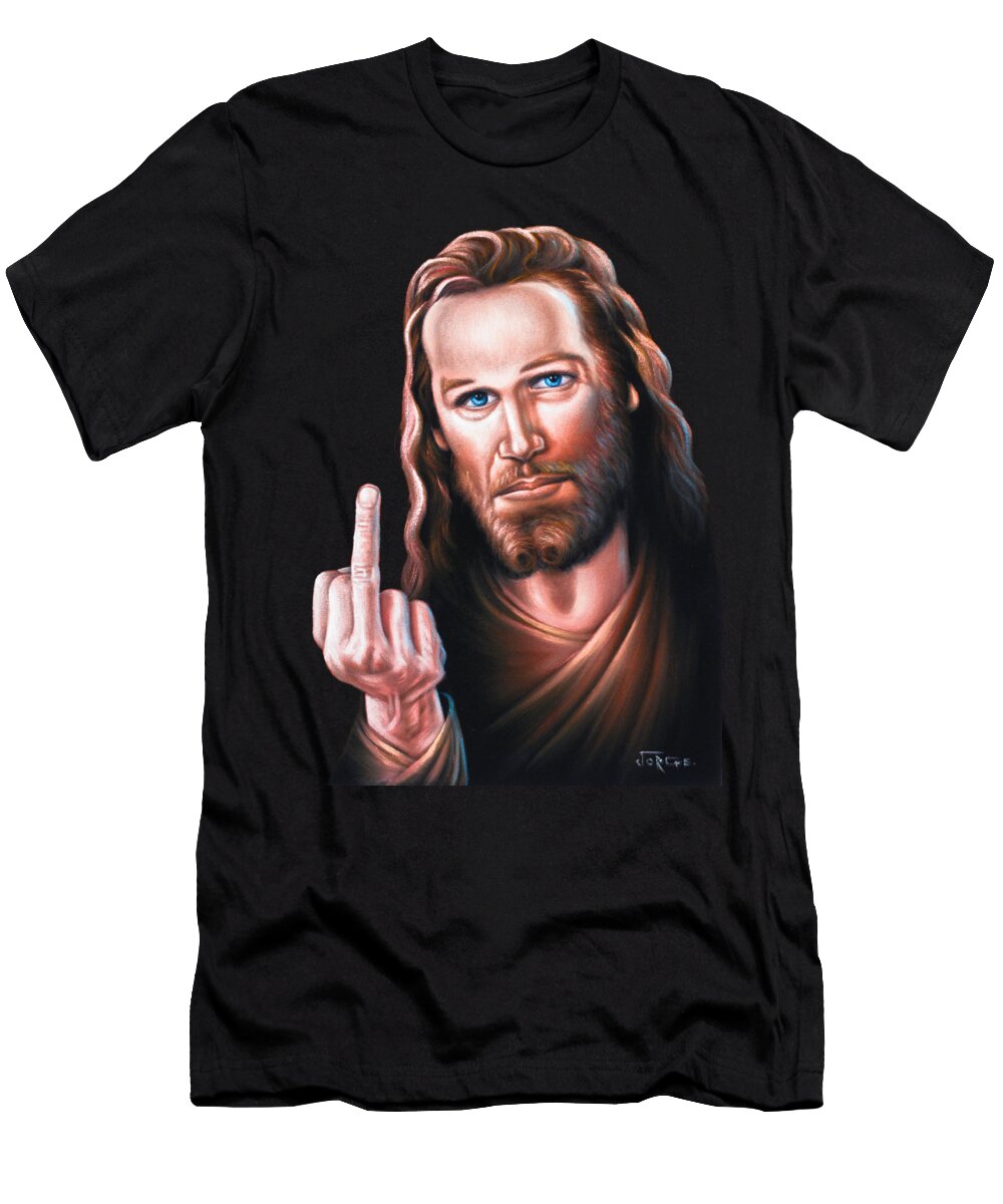 The Bird of Christ Oil on Velvet By Jorge Torrones Version 9 Jorge Terrones T-Shirt