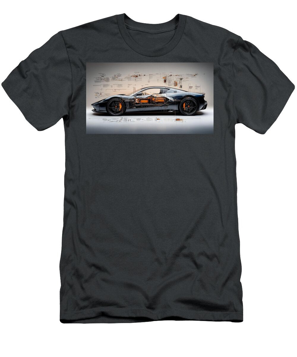 The Blueprint of Ev Hypercar Power Frederick Vellani T-Shirt