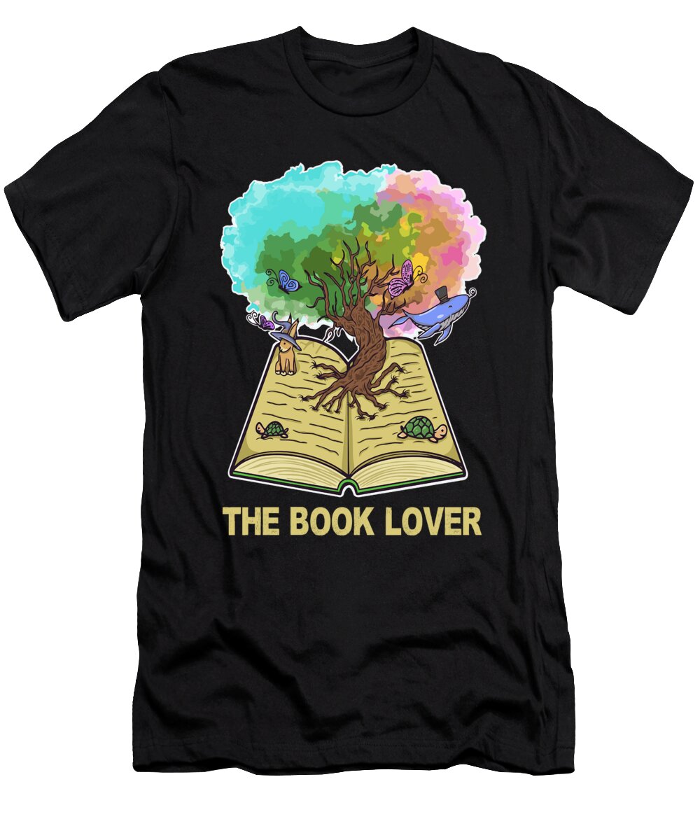 The Book Lover Tree of Life Reading Quotes Bookworm Bookish Maximus Designs T-Shirt