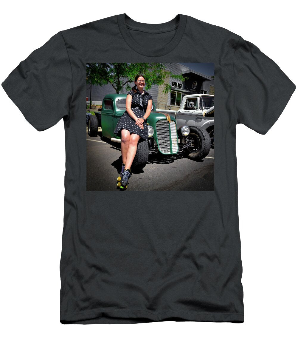 The Car Hop and the Street Rod David Patterson T-Shirt