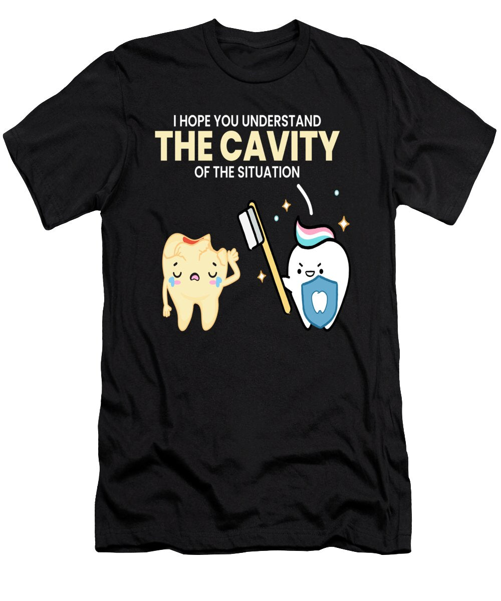 The Cavity of the Situation Toothbrush Moon T-Shirt