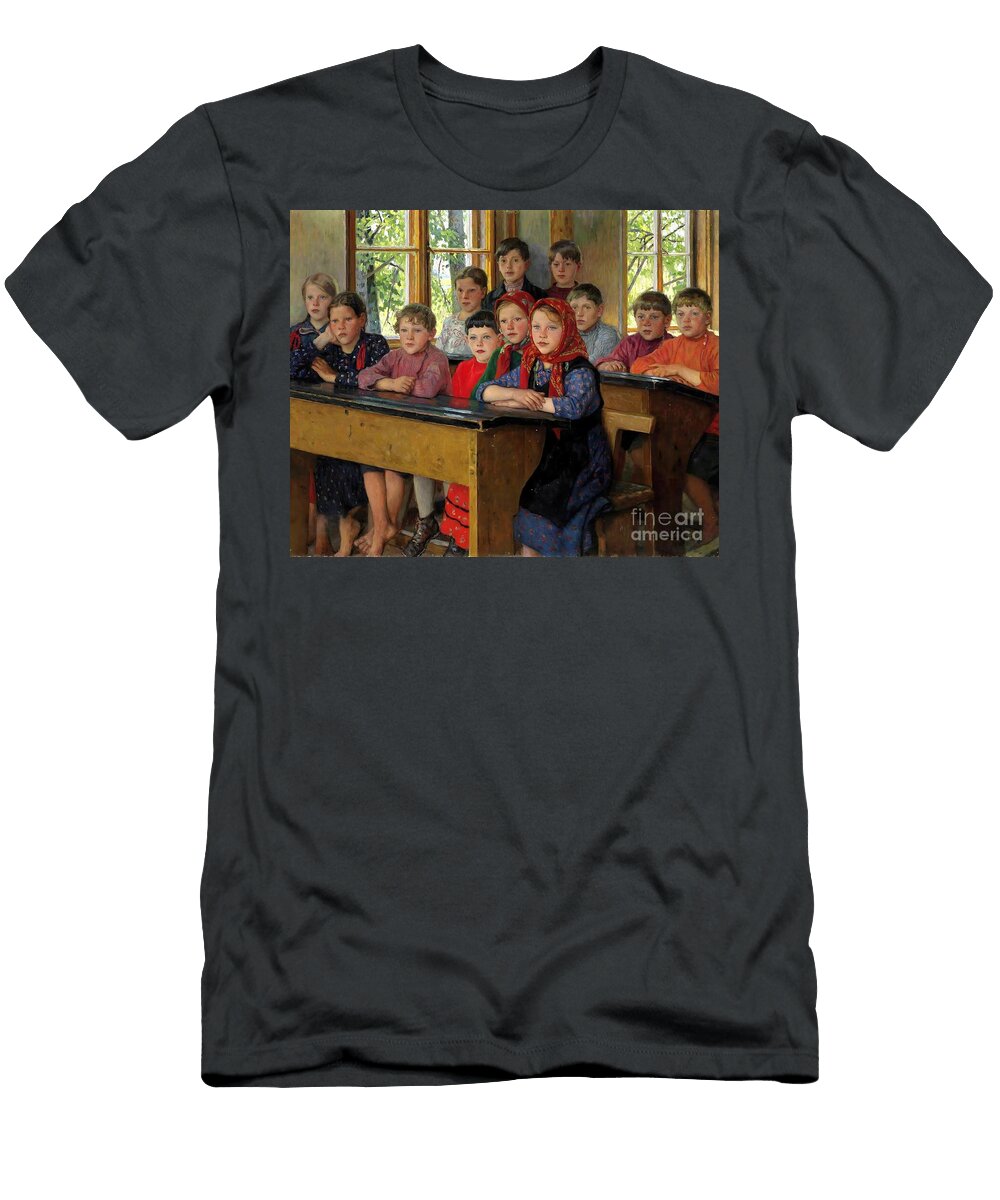 The Classroom Village Children in Classroom Nikolai Bogdanov Belsky T-Shirt
