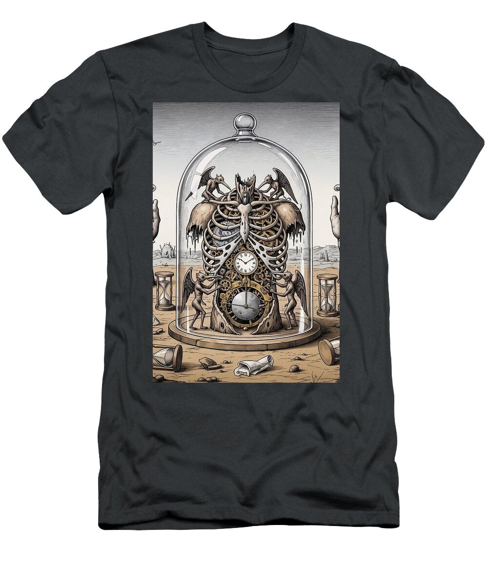 The Clockwork Soul Steampunk Surrealism Alvin Barfield T-Shirt