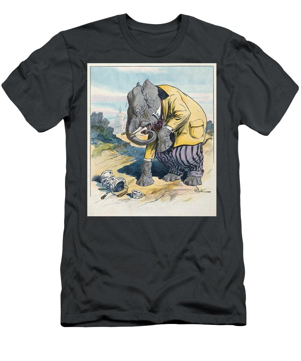 The Clumsy Elephant John Samuel Pughe American T-Shirt