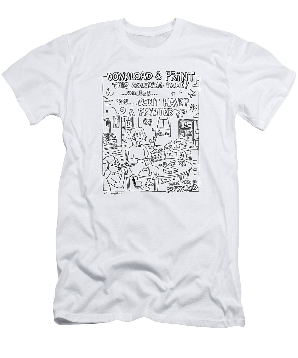 The Coloring Page Will Santino T-Shirt