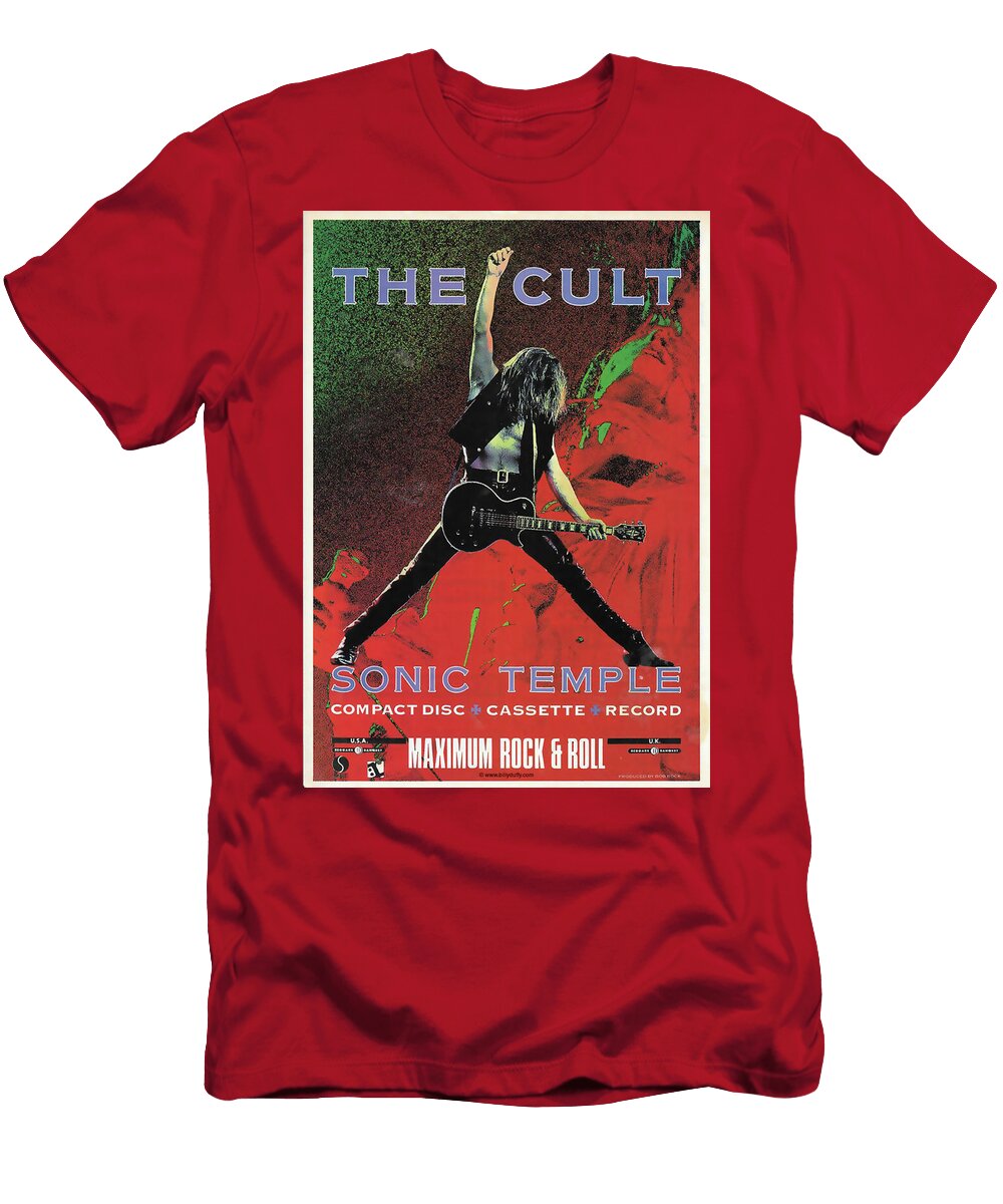 The Cult Sonic Temple Poster World Art Collective T-Shirt