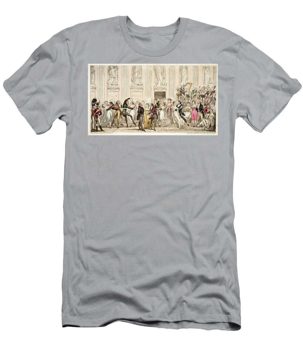 The Cyprians Ball At the Argyle Rooms From the English Spy 1824 Isaac Robert Cruikshank T-Shirt