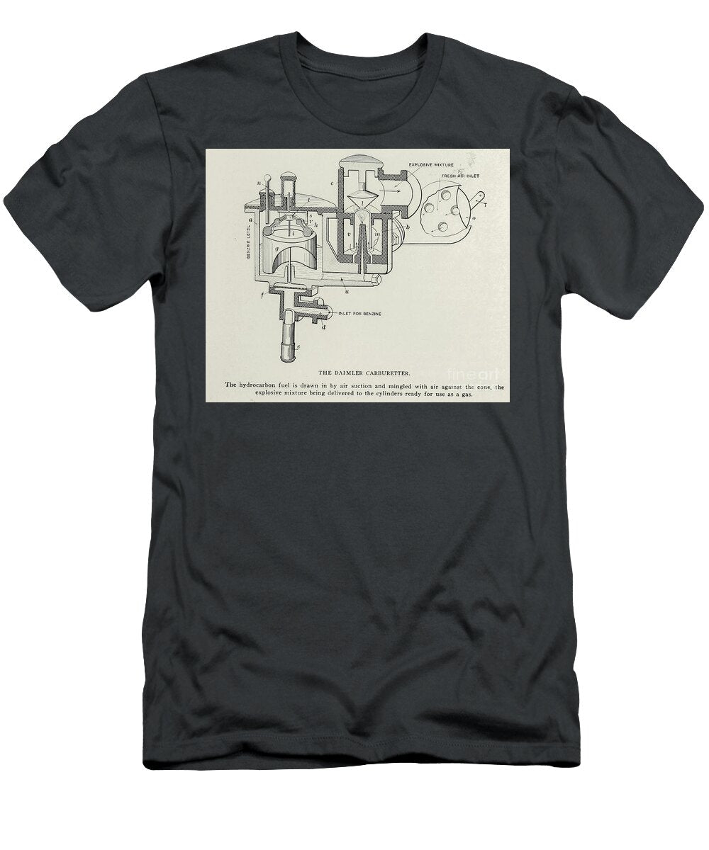 The Daimler Carburetter Ap1 Historic Illustrations T-Shirt