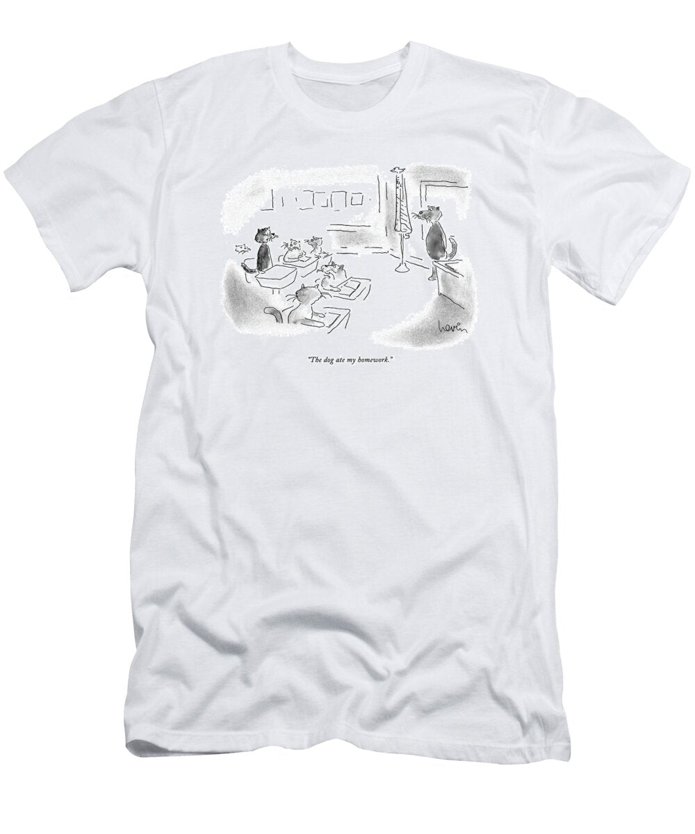 The Dog Ate My Homework Arnie Levi T-Shirt