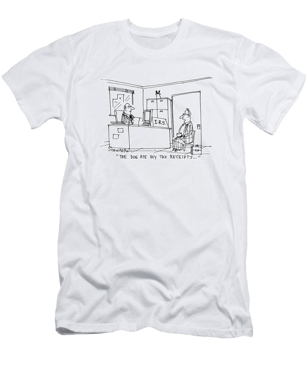The Dog Ate My Tax Receipts Harley Schwadron No Index T-Shirt