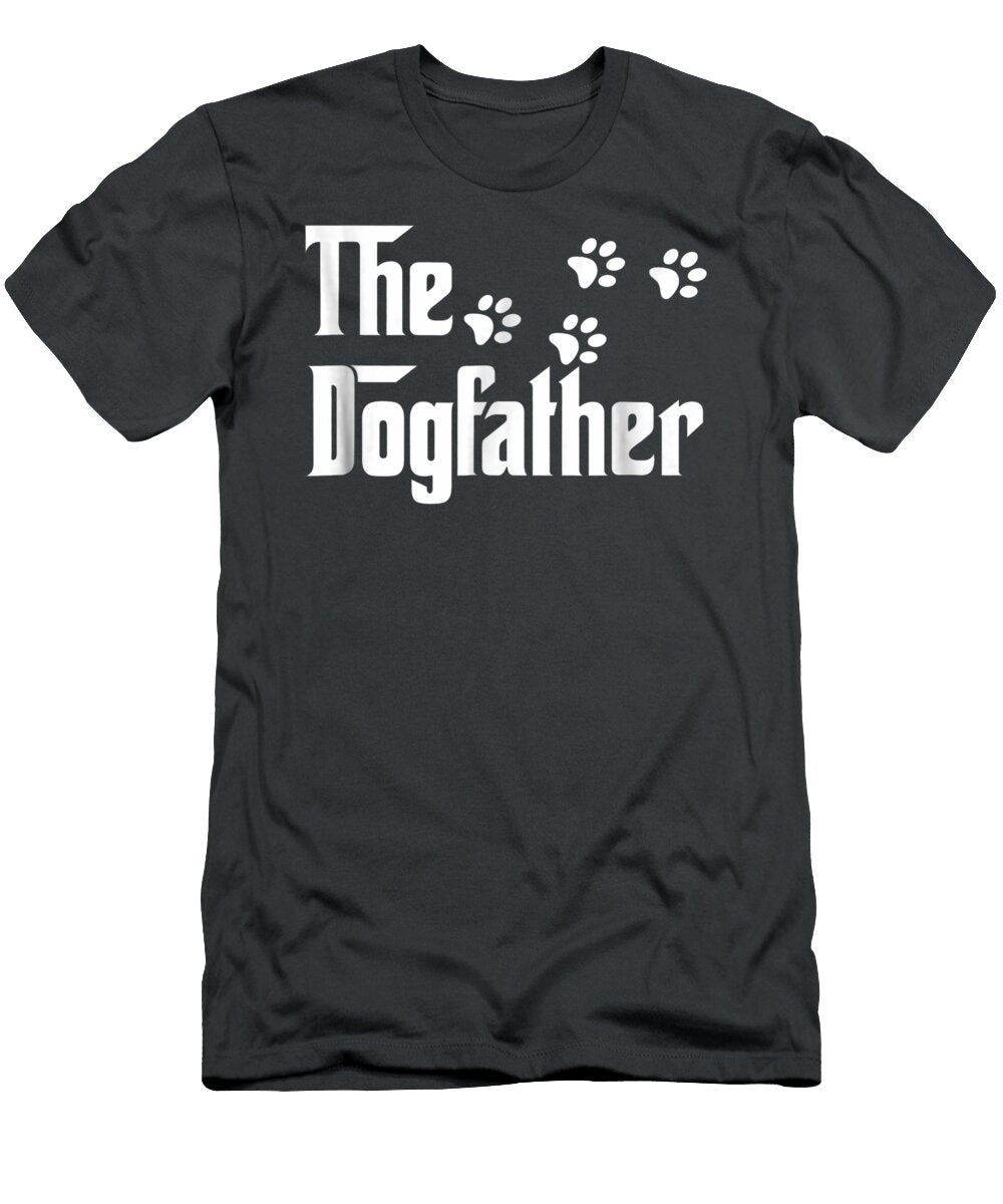 The Dogfather Dad Fathers Day Dog Lover Demic Mario T-Shirt