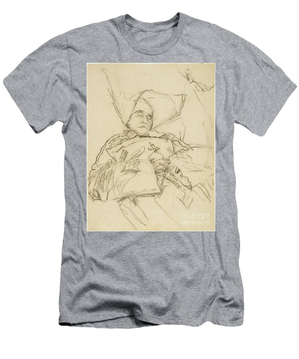 The Dying Nun Conte Crayon on Paper Gwen John T-Shirt