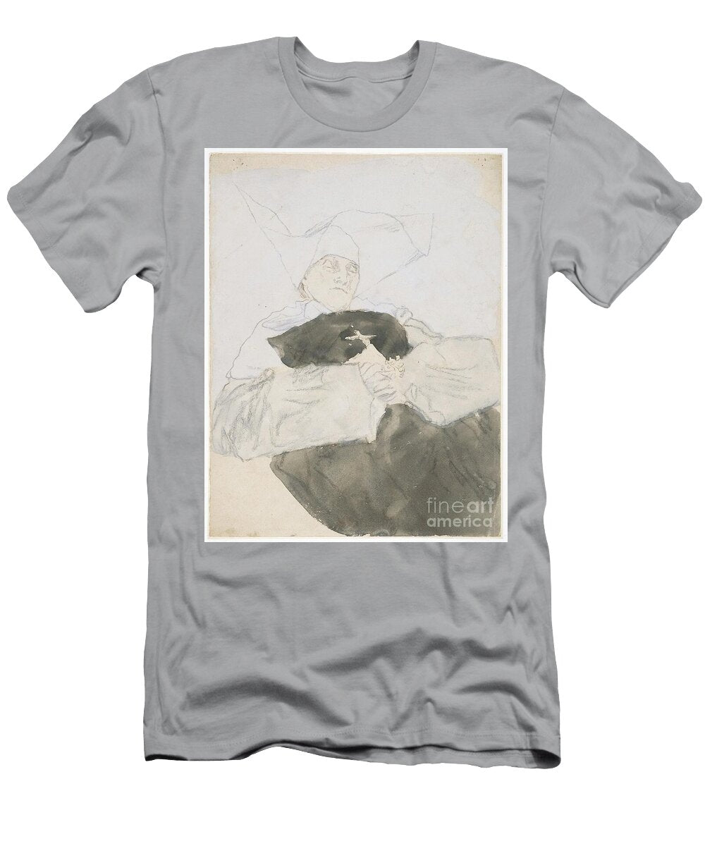 The Dying Nun Mixed Media on Paper Gwen John T-Shirt