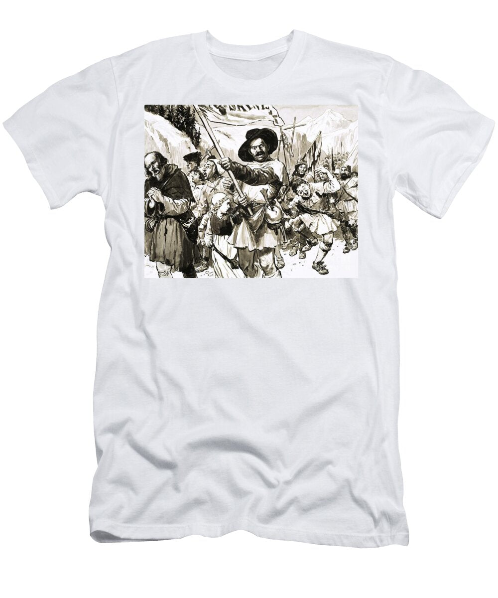 The End Is Nigh the Pied Piper of Prophecies Hans Bohm Cl Doughty T-Shirt