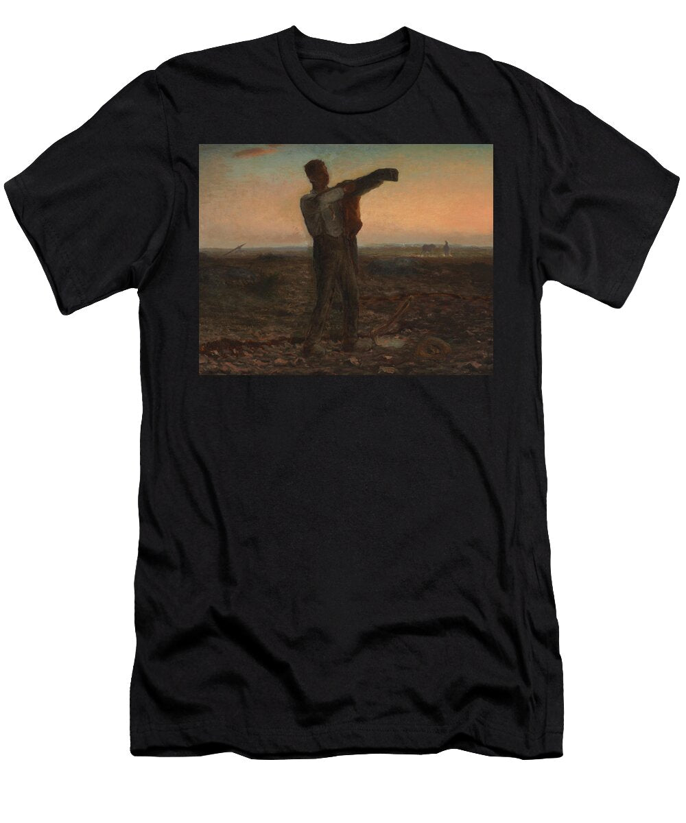 The End of the Day Effect of Evening Jean Francois Millet T-Shirt