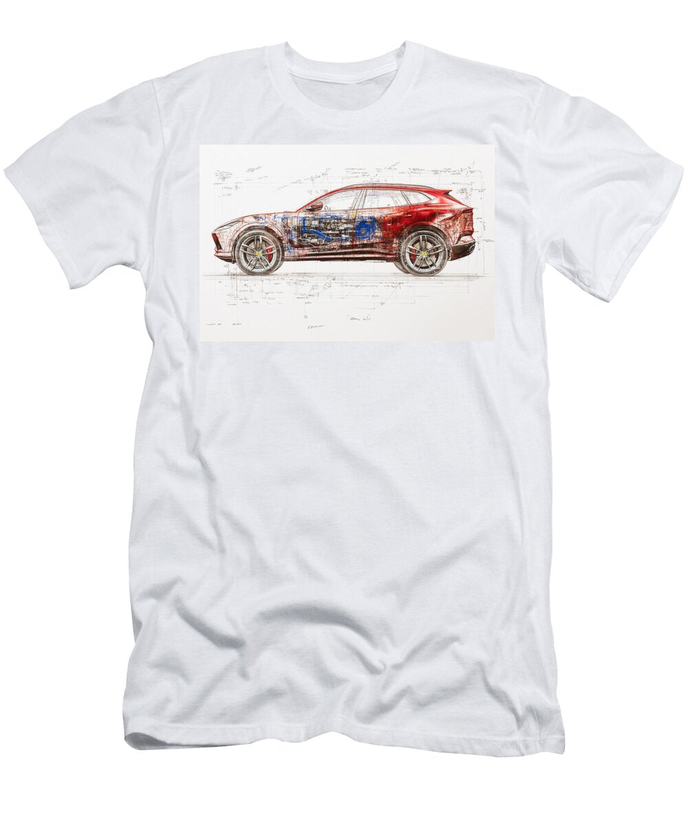 The Ferrari Purosangue Codex Study Frederick Vellani T-Shirt