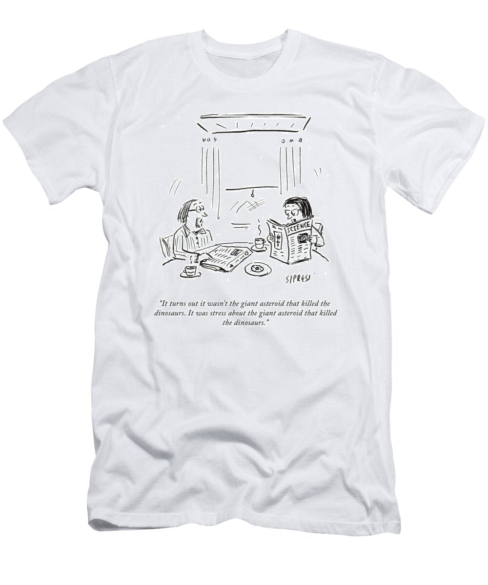 The Giant Asteroid David Sipress T-Shirt