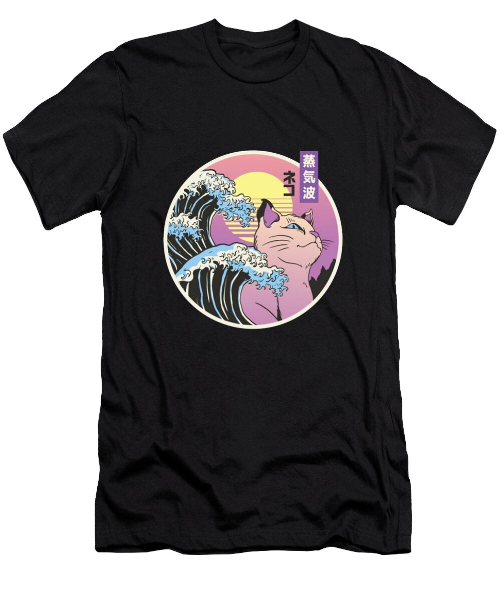 The Great Kanagawa Cat Sherman Zemlak T-Shirt