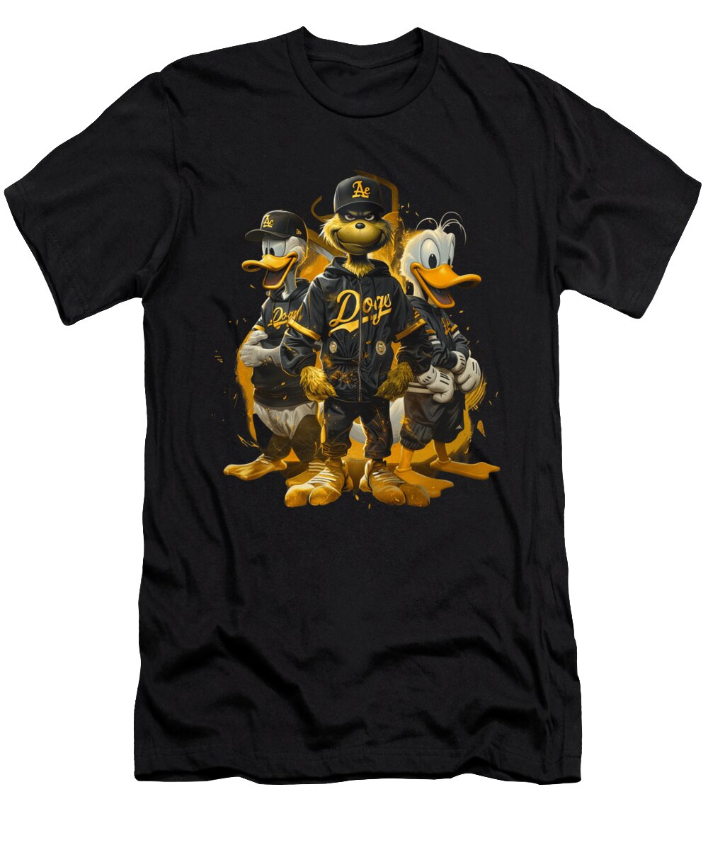 The Grinch Vs Los Angeles Dodgers Carol Clutch Catch Mizorey T-Shirt