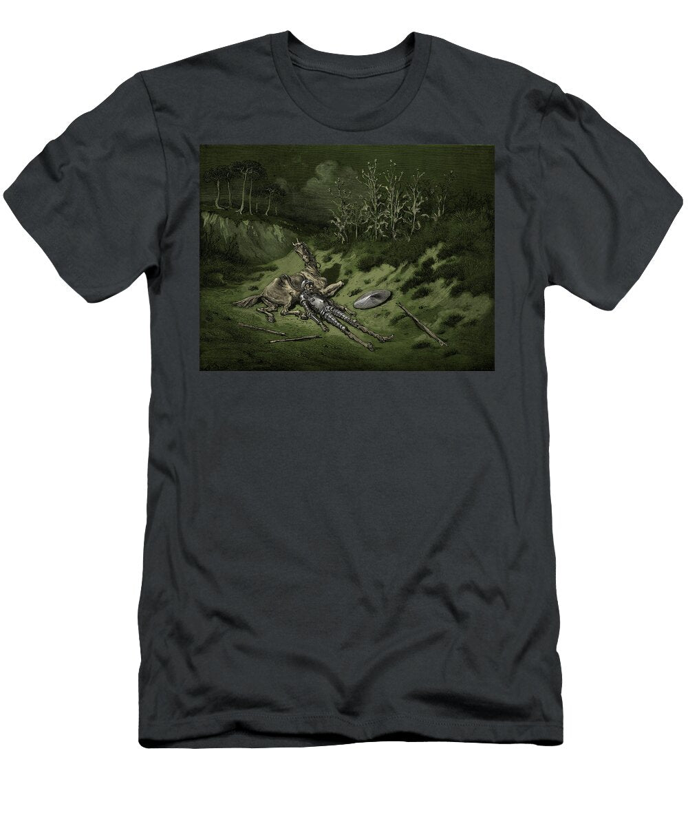 The History of Don Quixote By Cervantes Gustave Dore T-Shirt